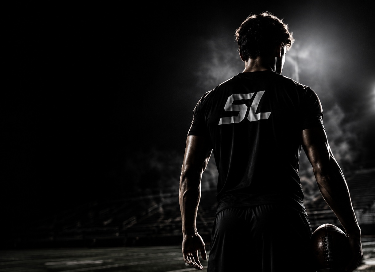 Specialist Lab athlete under stadium lights